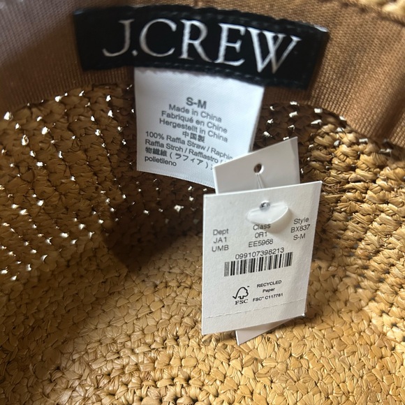 J. Crew Wide-Brim Raffia Bucket Hat - Picture 10 of 12